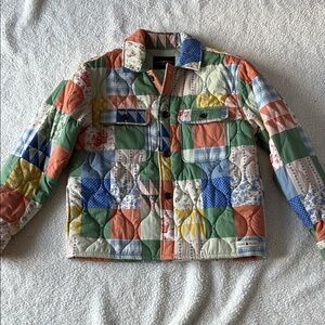 Teddy Fresh Colorful Patchwork Quilted Jacket